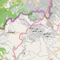 post offices in Palestine: area map for (23) Beit Jala